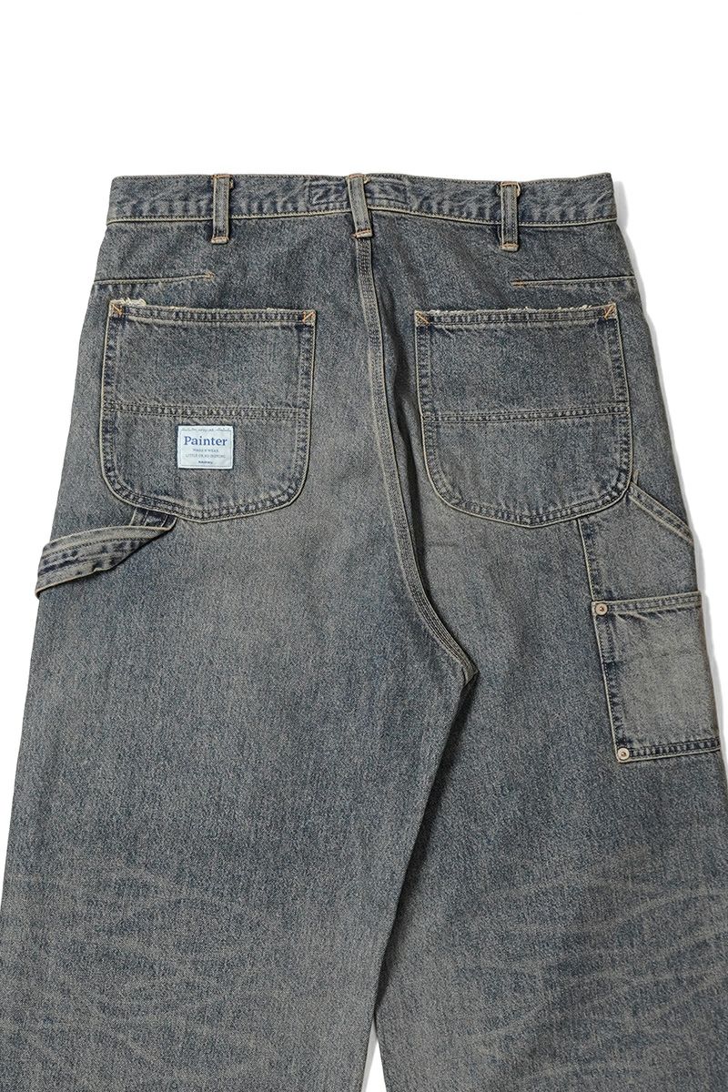 DAIRIKU(ダイリク) Vintage Washed Painter Denim Wide Pants ヴィンテージウォッシュドペインターデニムワイドパンツ 25AW D15