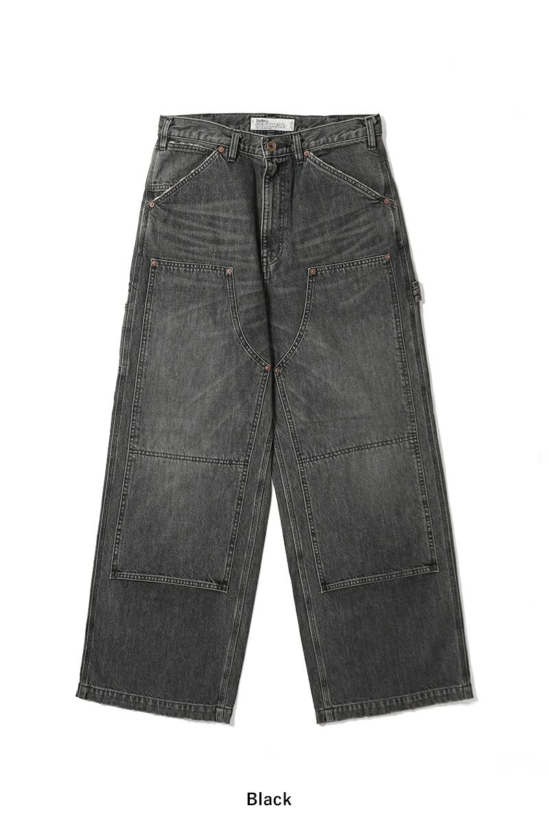 DAIRIKU(ダイリク) Vintage Washed Painter Denim Wide Pants ヴィンテージウォッシュドペインターデニムワイドパンツ 25AW D15