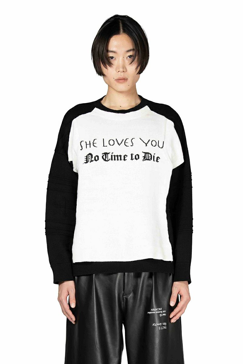 DAIRIKU(ダイリク) Docking Lettered Knit ドッキングレタードニット 25AW K3