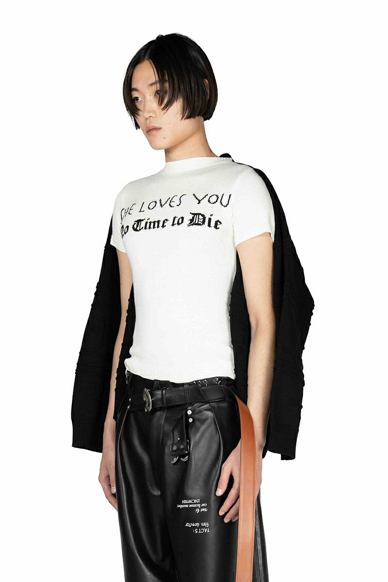 DAIRIKU(ダイリク) Docking Lettered Knit ドッキングレタードニット 25AW K3