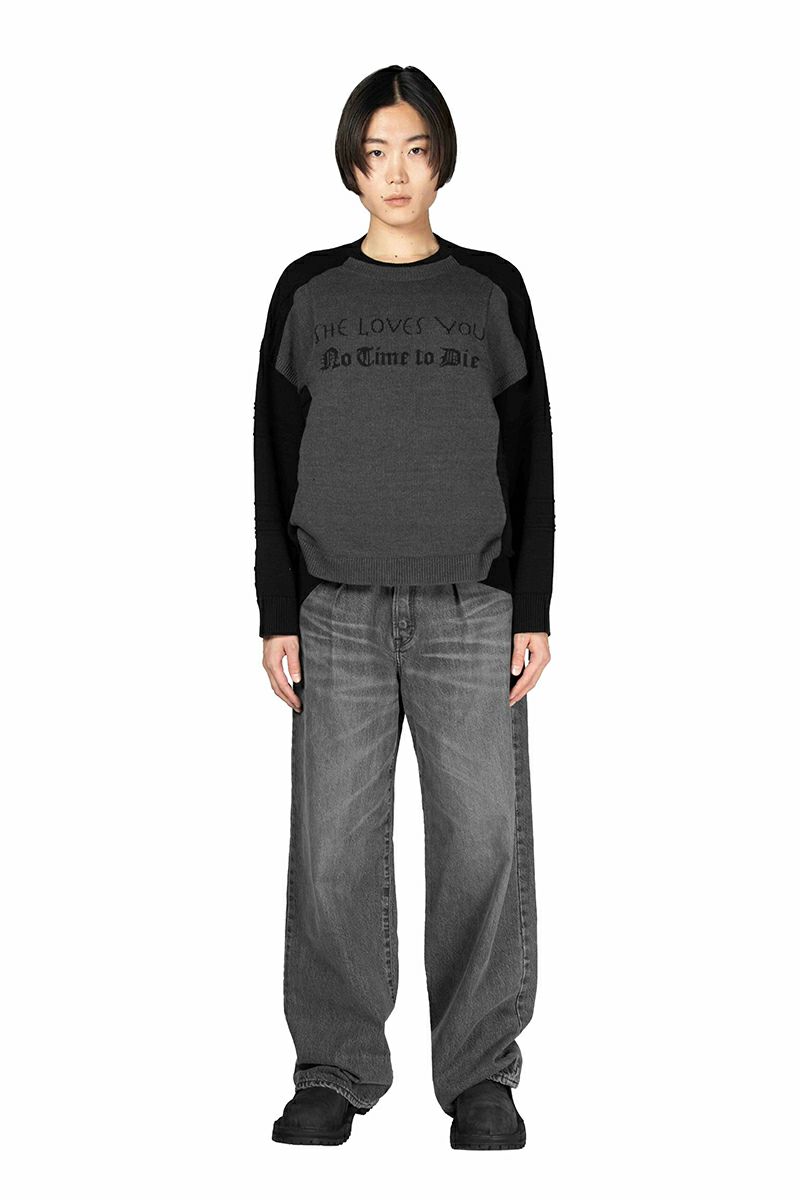 DAIRIKU(ダイリク) Docking Lettered Knit ドッキングレタードニット 25AW K3