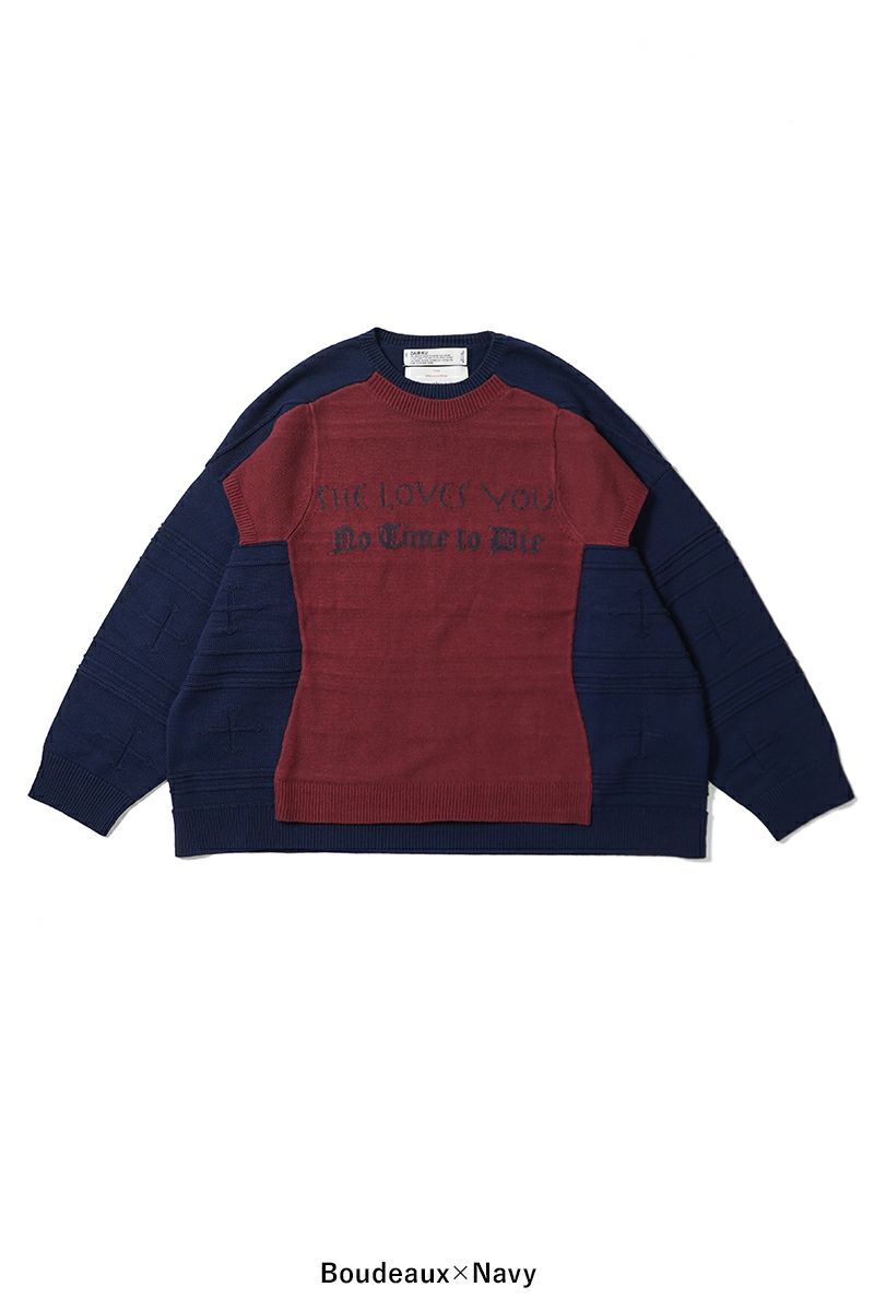 DAIRIKU(ダイリク) Docking Lettered Knit ドッキングレタードニット 25AW K3