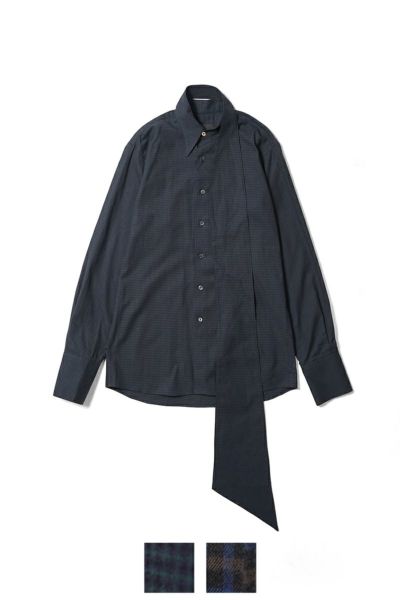 KEISUKEYOSHIDA(ケイスケヨシダ) Long Collar Shirt [CHECK] ロングカラーシャツ KYB53FJ022