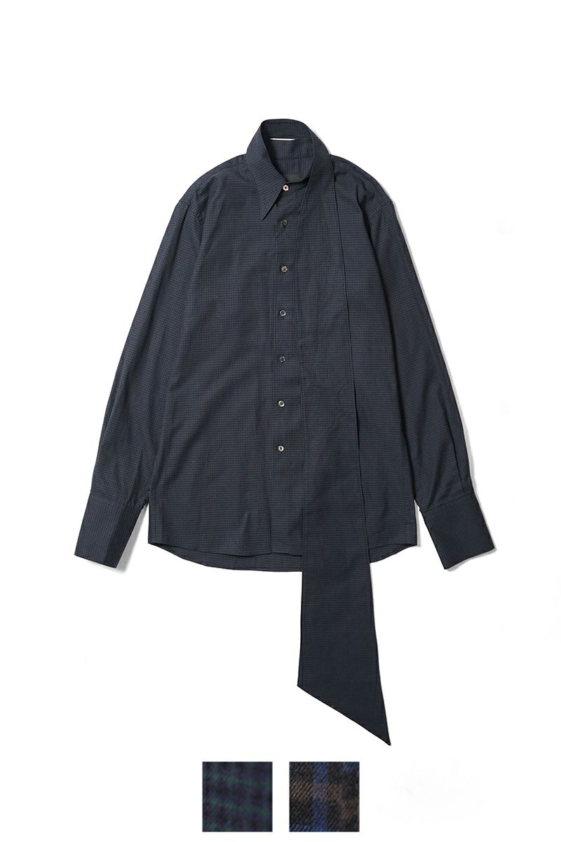 KEISUKEYOSHIDA(ケイスケヨシダ) Long Collar Shirt [CHECK] ロングカラーシャツ KYB53FJ022