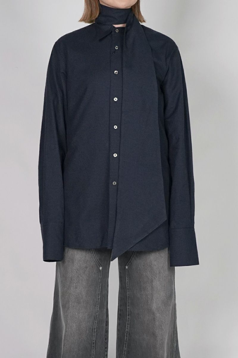 KEISUKEYOSHIDA(ケイスケヨシダ) Long Collar Shirt [CHECK] ロングカラーシャツ KYB53FJ022