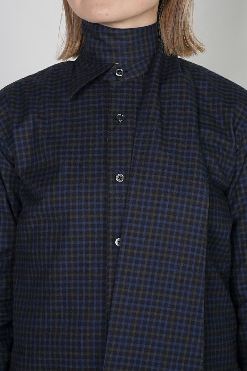 KEISUKEYOSHIDA(ケイスケヨシダ) Long Collar Shirt [CHECK] ロングカラーシャツ KYB53FJ022