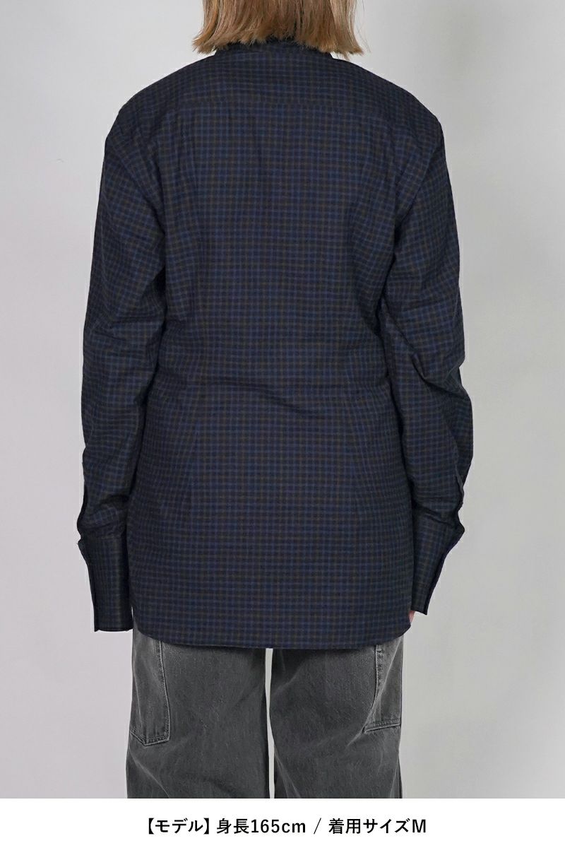 KEISUKEYOSHIDA(ケイスケヨシダ) Long Collar Shirt [CHECK] ロングカラーシャツ KYB53FJ022
