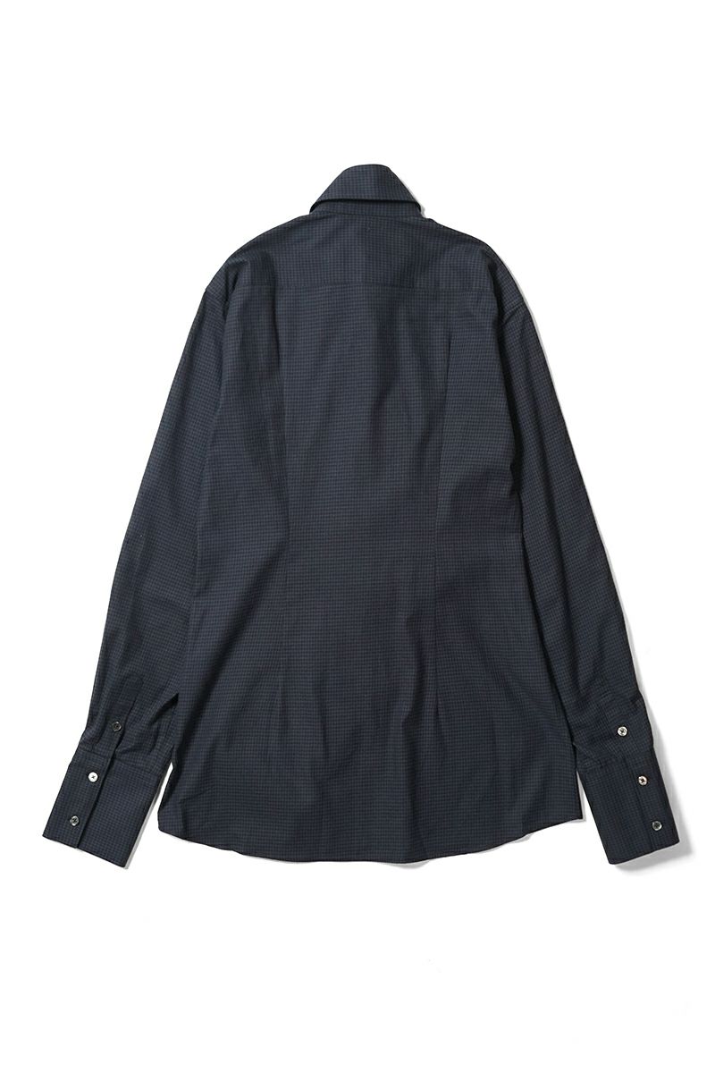 KEISUKEYOSHIDA(ケイスケヨシダ) Long Collar Shirt [CHECK] ロングカラーシャツ KYB53FJ022