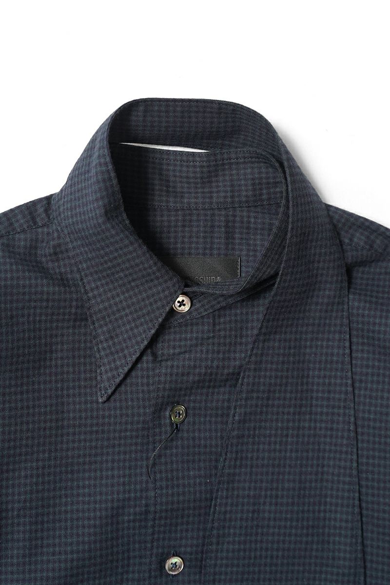 KEISUKEYOSHIDA(ケイスケヨシダ) Long Collar Shirt [CHECK] ロングカラーシャツ KYB53FJ022