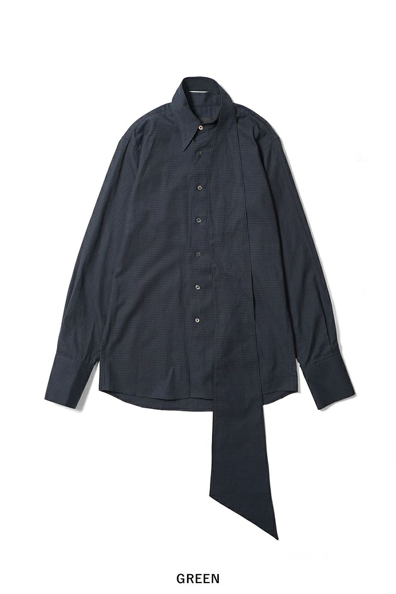 KEISUKEYOSHIDA(ケイスケヨシダ) Long Collar Shirt [CHECK] ロングカラーシャツ KYB53FJ022