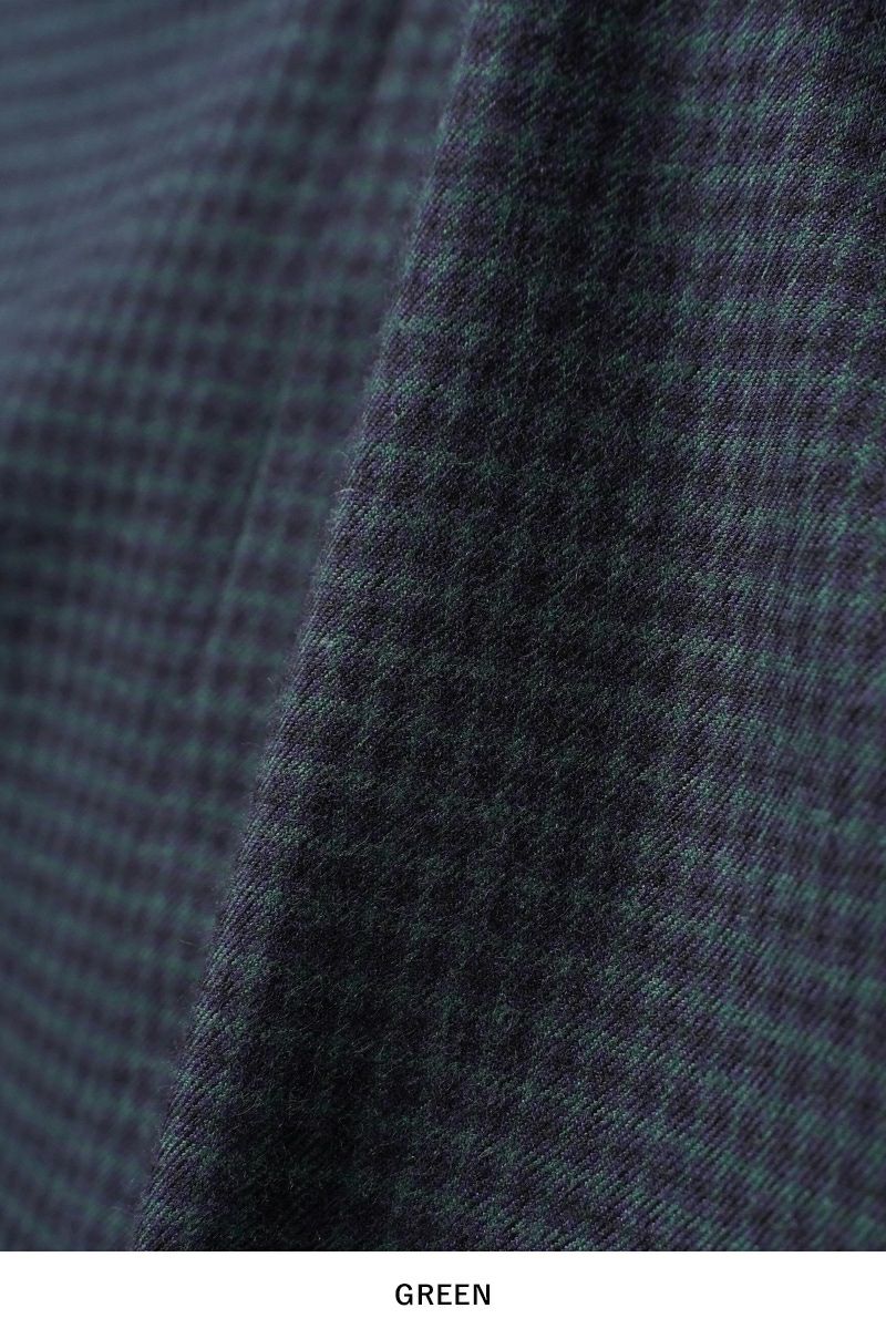 KEISUKEYOSHIDA(ケイスケヨシダ) Long Collar Shirt [CHECK] ロングカラーシャツ KYB53FJ022