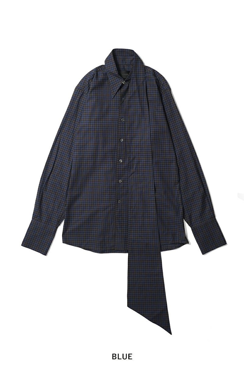 KEISUKEYOSHIDA(ケイスケヨシダ) Long Collar Shirt [CHECK] ロングカラーシャツ KYB53FJ022