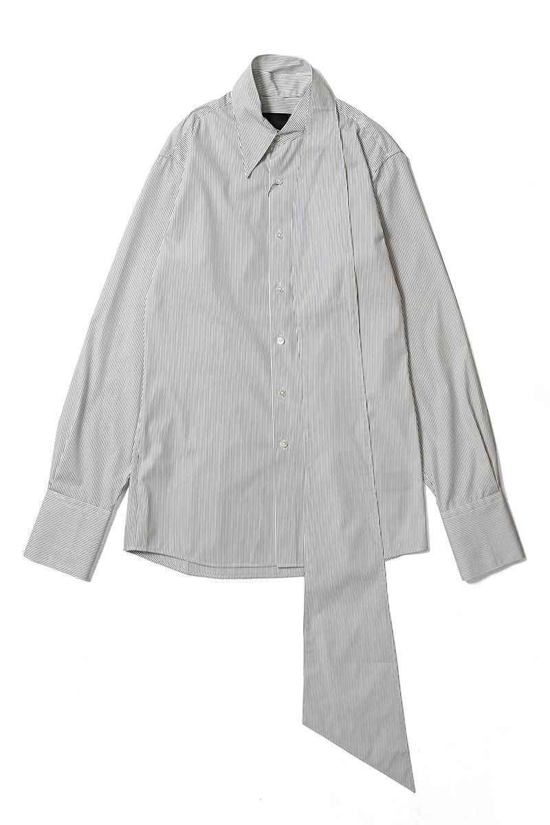 KEISUKEYOSHIDA(ケイスケヨシダ) Long Collar Shirt [BLACK STRIPE] ロングカラーシャツ KYB53FJ067