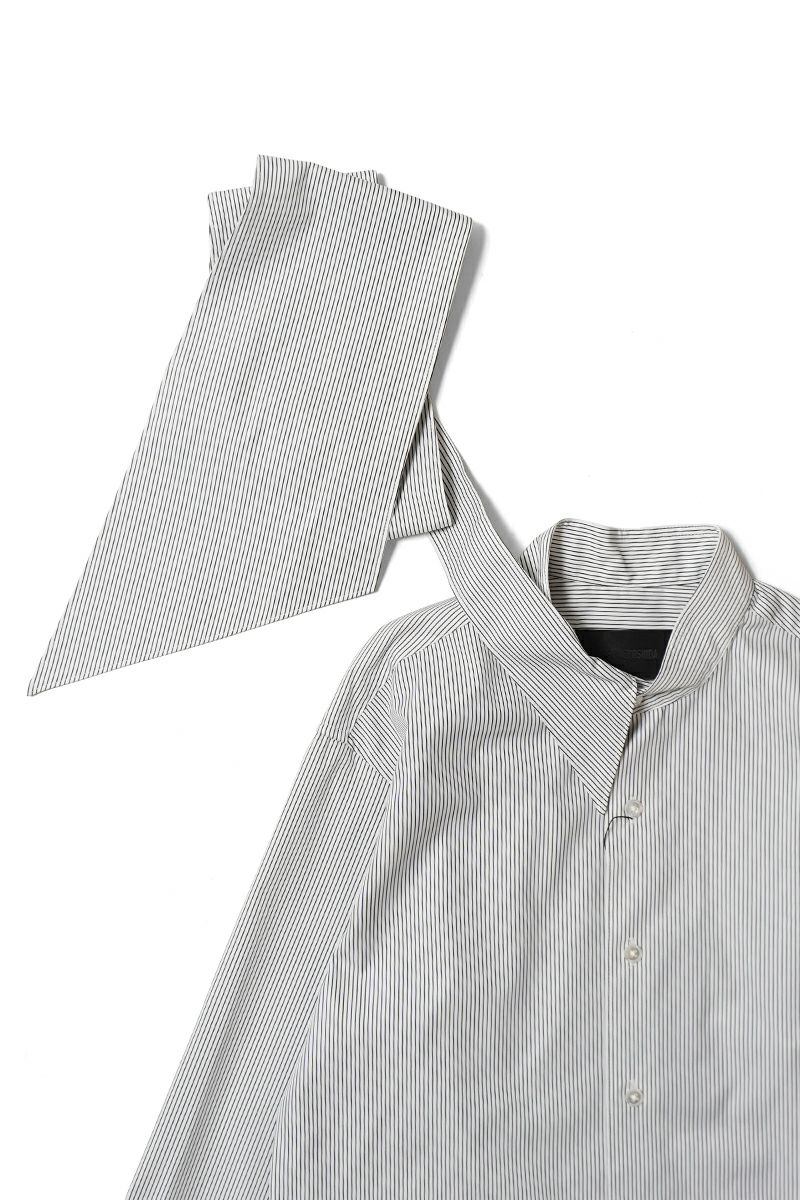 KEISUKEYOSHIDA(ケイスケヨシダ) Long Collar Shirt [BLACK STRIPE] ロングカラーシャツ KYB53FJ067