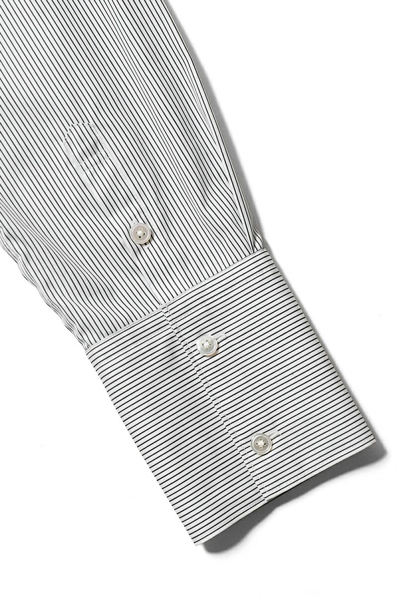 KEISUKEYOSHIDA(ケイスケヨシダ) Long Collar Shirt [BLACK STRIPE] ロングカラーシャツ KYB53FJ067