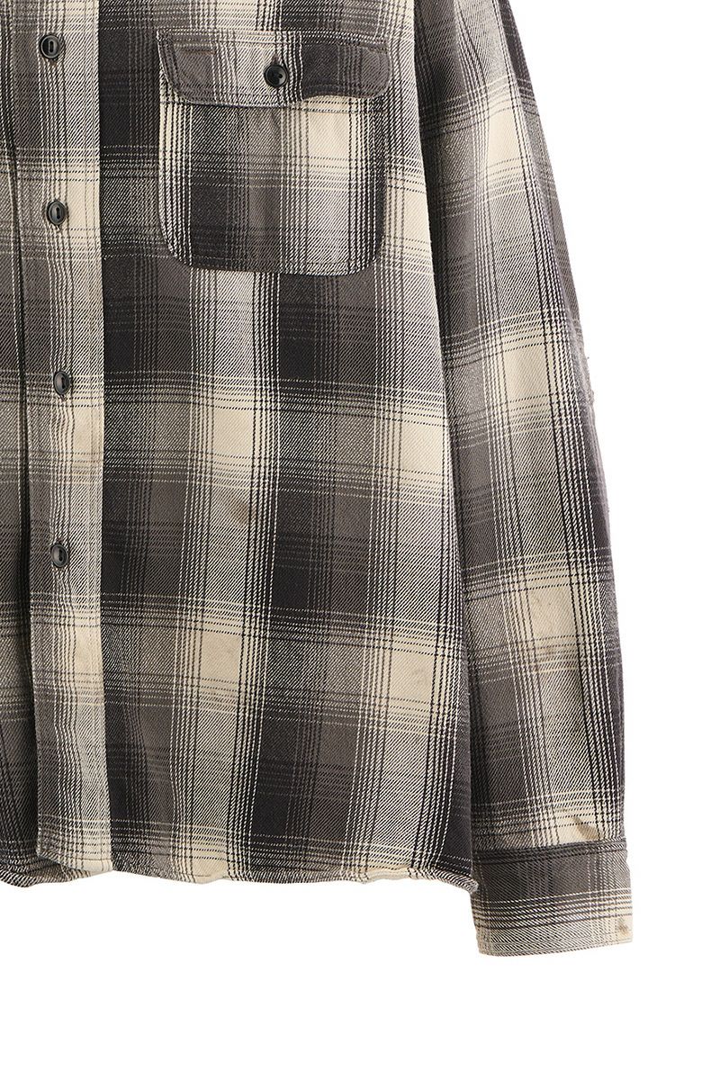 SAINT Mxxxxxx(セントマイケル) SM-HR1-0000-C52 / BerBerJin FLANNEL SHIRT ベルベルジン フランネルシャツ ブラック