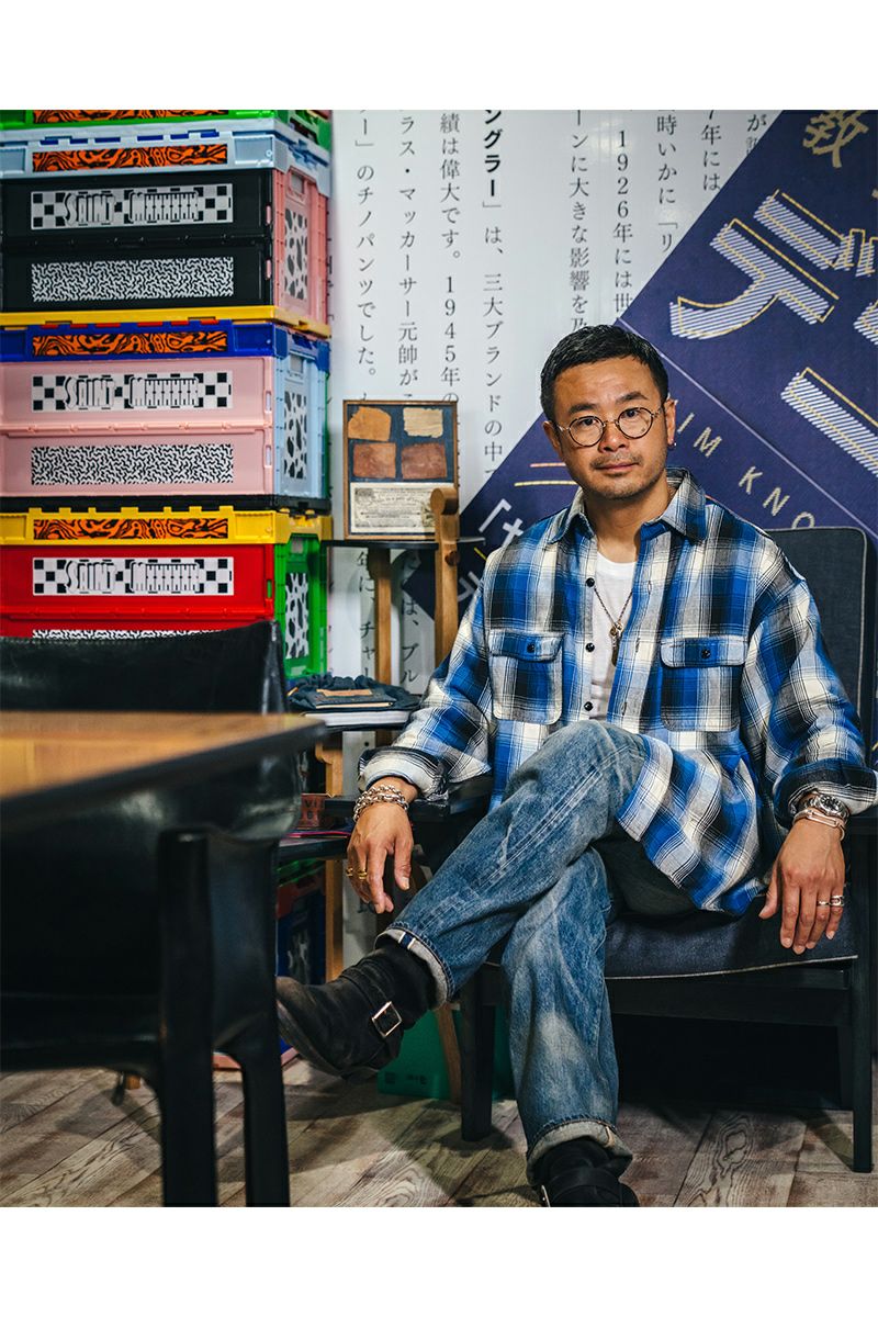 SAINT Mxxxxxx(セントマイケル) SM-HR1-0000-C53 / BerBerJin FLANNEL SHIRT ベルベルジン フランネルシャツ ブルー