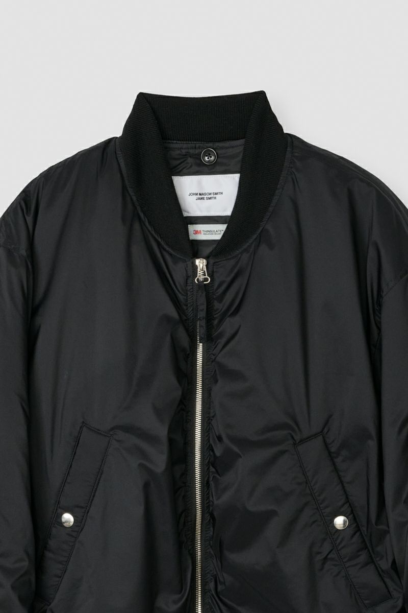 JANE SMITH(ジェーンスミス) MICRO RIPSTOP NYLON REMOVABLE LINER MA-1 マイクロリップストップナイロンリムーバブルライナーMA-1 25WJK-#901S