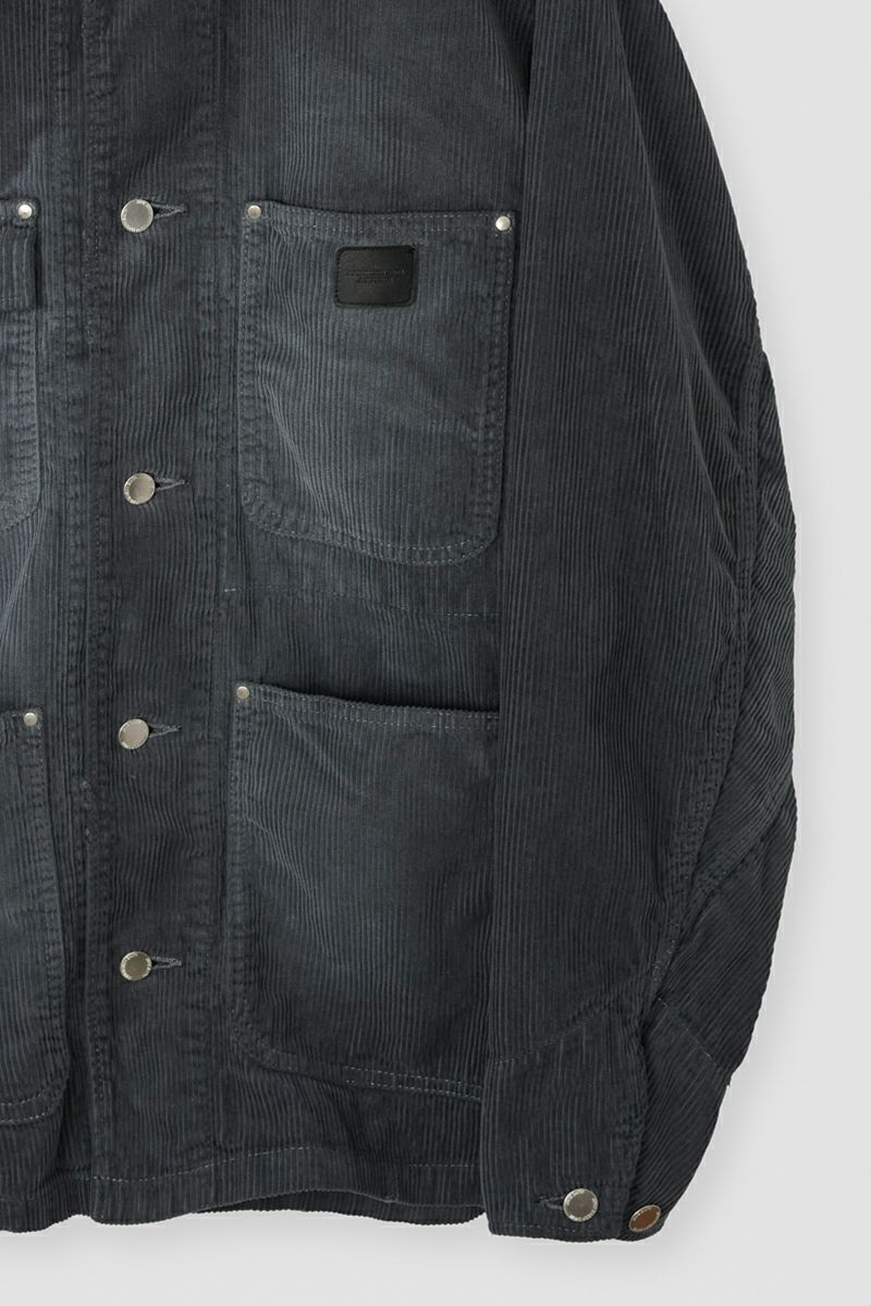 JANE SMITH(ジェーンスミス) 8W COTTON CORDUROY LEATHER COLLAR COVERALL コットンコーデュロイレザーカラーカバーオール 25WJK-#918S