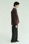 CLANE(クラネ) WIDE HENRY NECK BORDER TOPS ワイドヘンリーネックボーダートップス 19105-1242