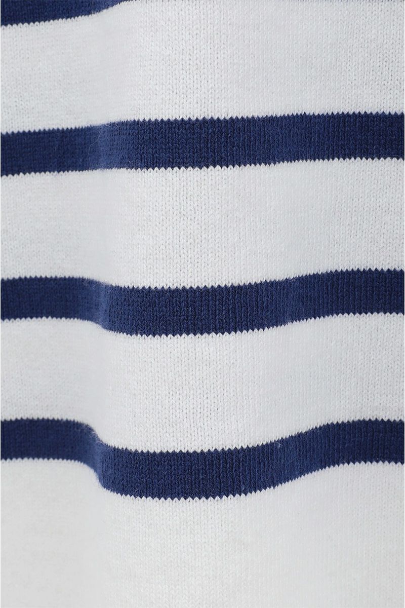 CLANE(クラネ) WIDE HENRY NECK BORDER TOPS ワイドヘンリーネックボーダートップス 19105-1242