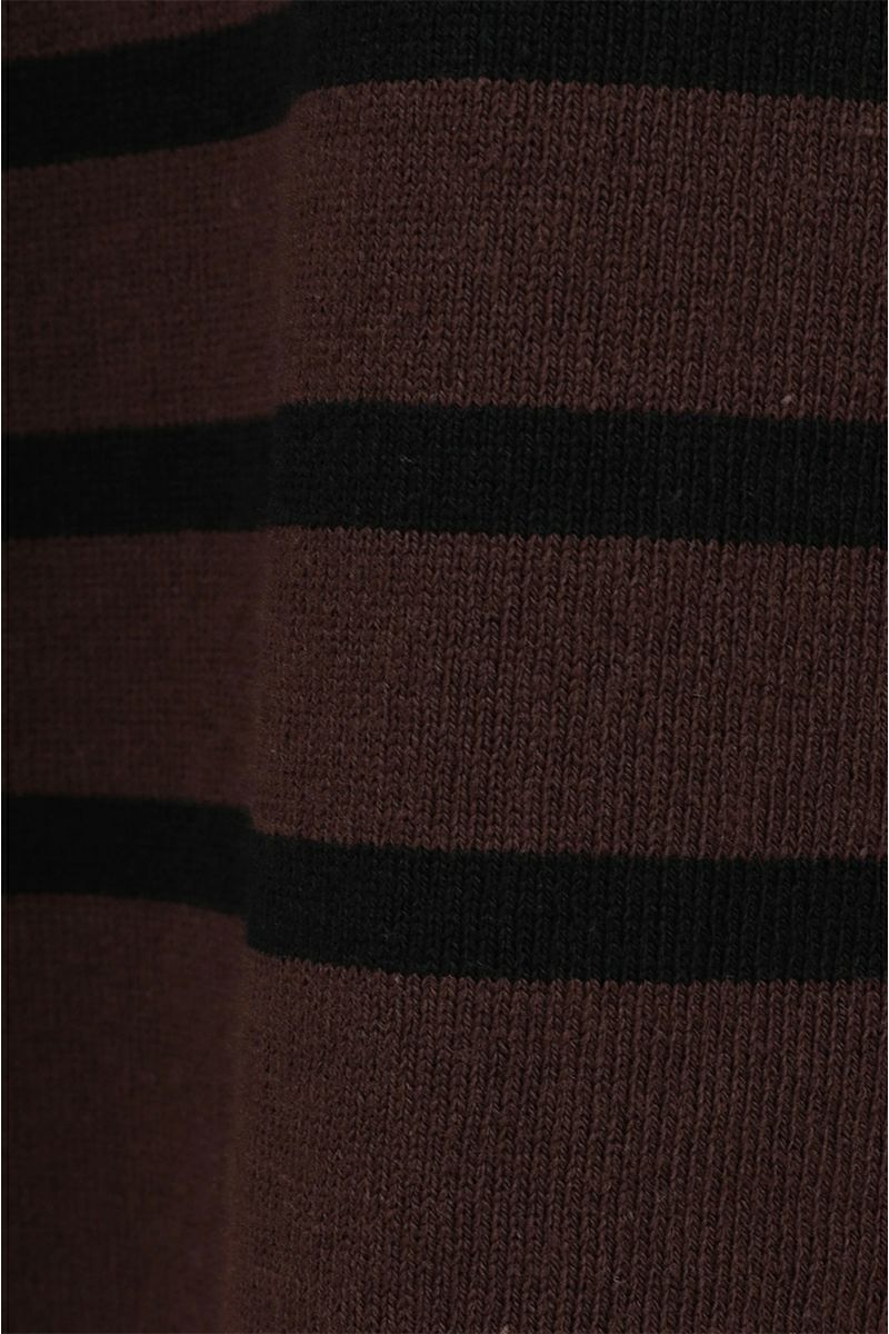 CLANE(クラネ) WIDE HENRY NECK BORDER TOPS ワイドヘンリーネックボーダートップス 19105-1242