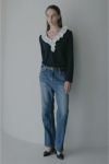 MANOF(マノフ) 2WAY FRILL NECK CUT TOPS 2ウェイフリルネックカットトップス 89105-1142