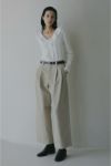 MANOF(マノフ) 2WAY FRILL NECK CUT TOPS 2ウェイフリルネックカットトップス 89105-1142