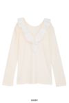 MANOF(マノフ) 2WAY FRILL NECK CUT TOPS 2ウェイフリルネックカットトップス 89105-1142