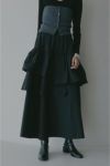 MANOF(マノフ) ASYMMETRY TIERED SKIRT アシンメトリーティアードスカート 89109-6032