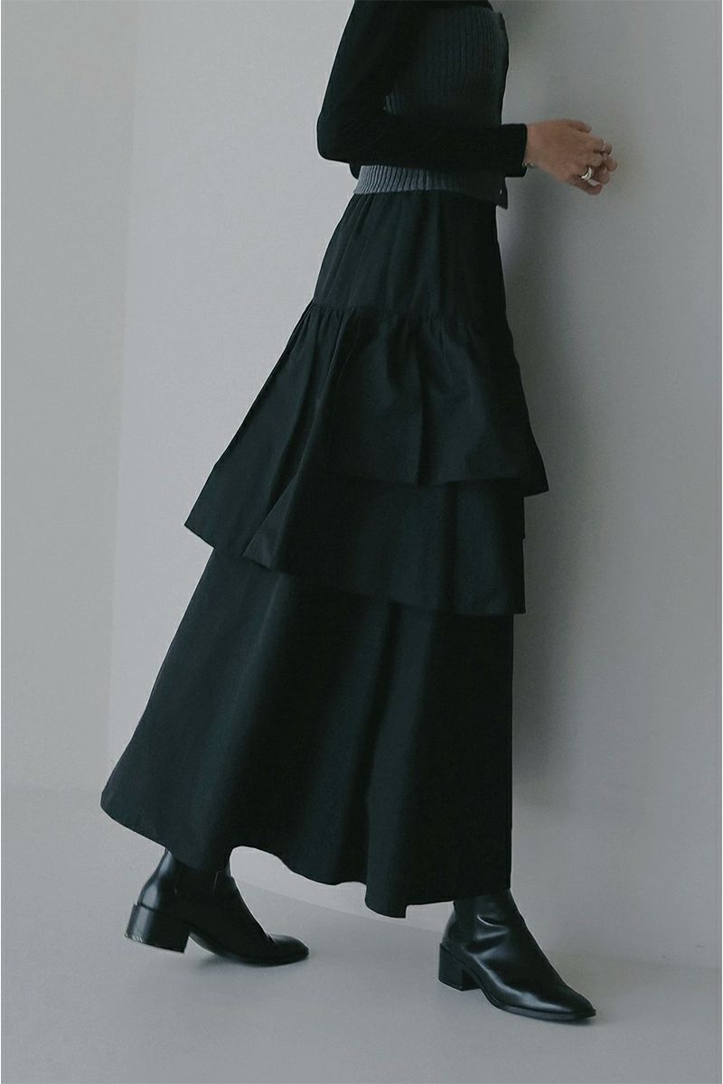 MANOF(マノフ) ASYMMETRY TIERED SKIRT アシンメトリーティアードスカート 89109-6032