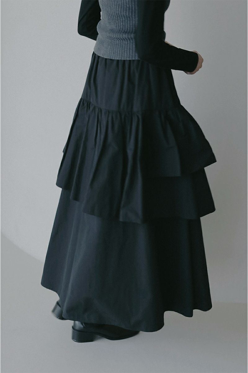 MANOF(マノフ) ASYMMETRY TIERED SKIRT アシンメトリーティアードスカート 89109-6032