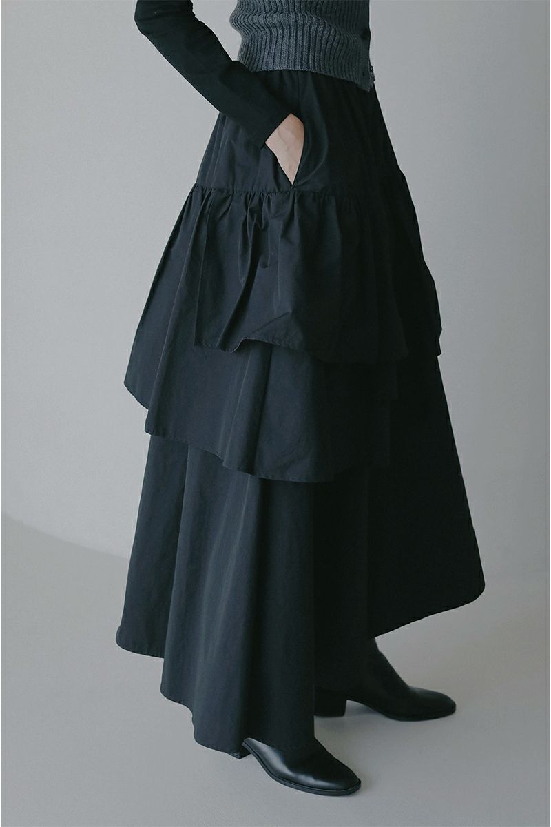 MANOF(マノフ) ASYMMETRY TIERED SKIRT アシンメトリーティアードスカート 89109-6032