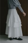 MANOF(マノフ) ASYMMETRY TIERED SKIRT アシンメトリーティアードスカート 89109-6032