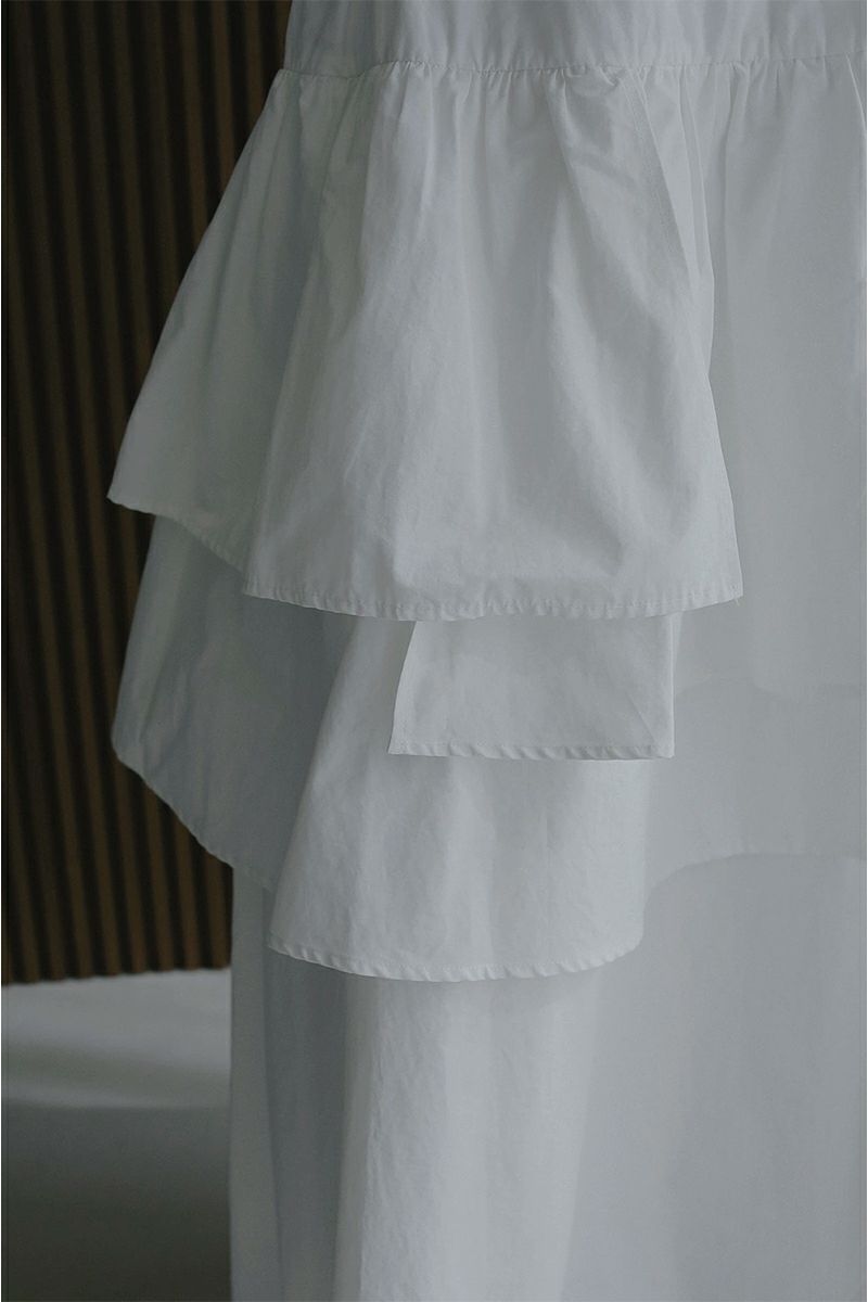 MANOF(マノフ) ASYMMETRY TIERED SKIRT アシンメトリーティアードスカート 89109-6032