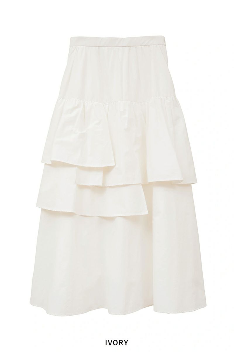 MANOF(マノフ) ASYMMETRY TIERED SKIRT アシンメトリーティアードスカート 89109-6032