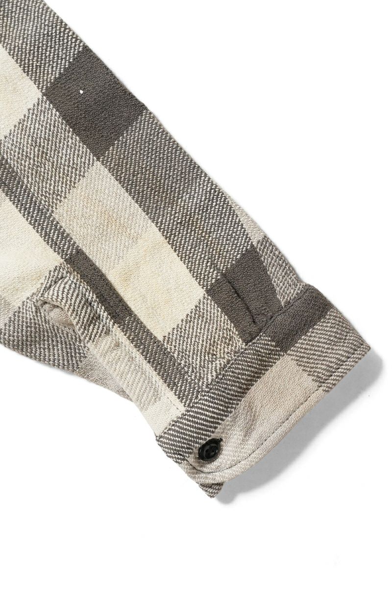 BOWWOW(バウワウ) DAMAGED AND STAINED FLANNEL SHIRT ダメージステインドフランネルシャツ BW252-DSFS