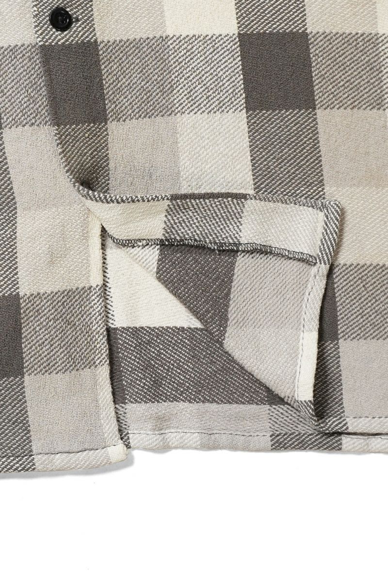BOWWOW(バウワウ) DAMAGED AND STAINED FLANNEL SHIRT ダメージステインドフランネルシャツ BW252-DSFS