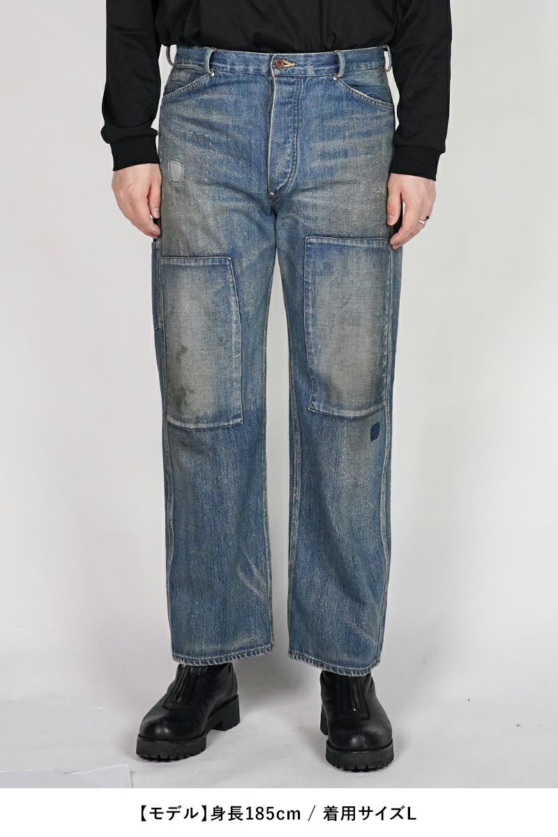 BOWWOW(バウワウ) MINER'S REPAIRED DENIM WORK PANTS マイナーズリペア―ドデニムワークパンツ BW252-MRDWP