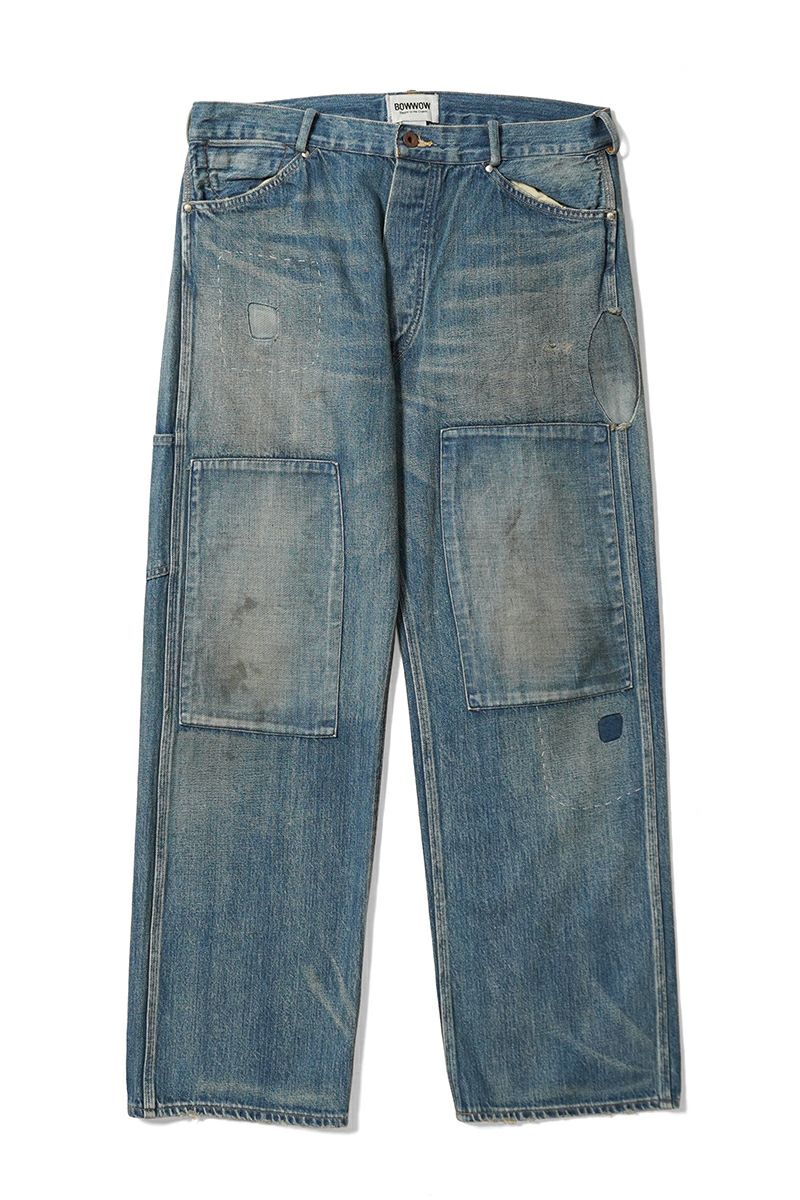 BOWWOW(バウワウ) MINER'S REPAIRED DENIM WORK PANTS マイナーズリペア―ドデニムワークパンツ BW252-MRDWP