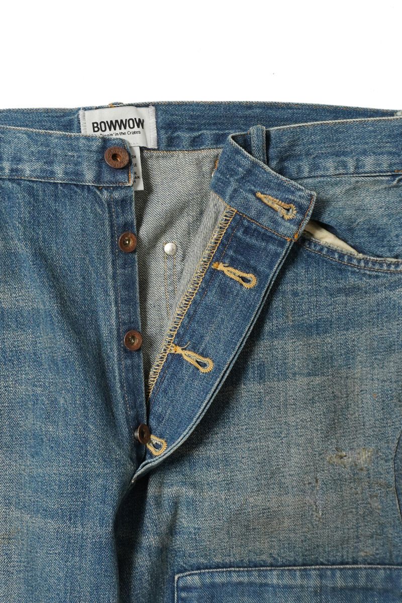 BOWWOW(バウワウ) MINER'S REPAIRED DENIM WORK PANTS マイナーズリペア―ドデニムワークパンツ BW252-MRDWP