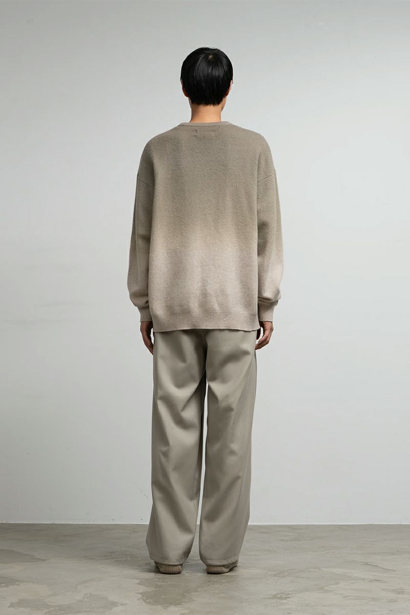 Graphpaper(グラフペーパー) Gradient Dyed Wool Crew Neck Knit グラディエントダイウールクルーネックニット GU253-80492