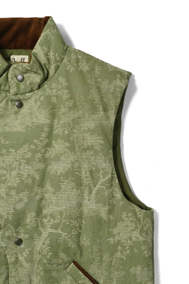 High Scream Center(ハイスクリームセンター) PADDING VEST ASCII パディングベストアスキー HSC25FW-JK01A