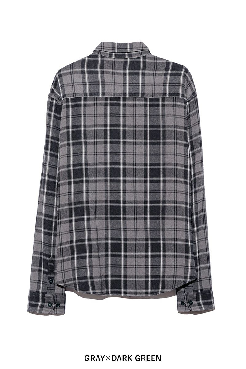 UNUSED(アンユーズド) Rayon check shirt レーヨンチェックシャツ US2524