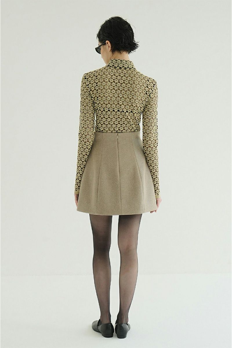 CLANE(クラネ) 3D FLOWER LACE SHIRT 3Dフラワーレースシャツ 19105-1232