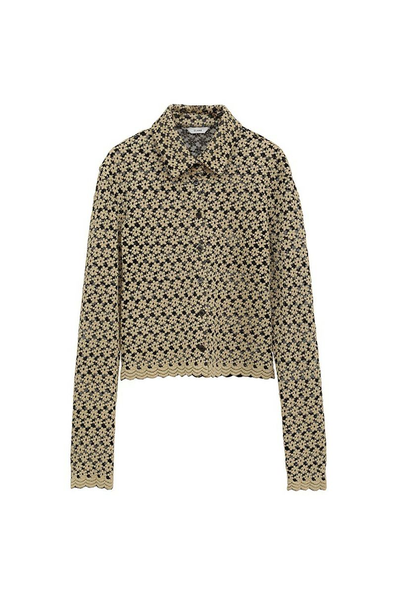 CLANE(クラネ) 3D FLOWER LACE SHIRT 3Dフラワーレースシャツ 19105-1232