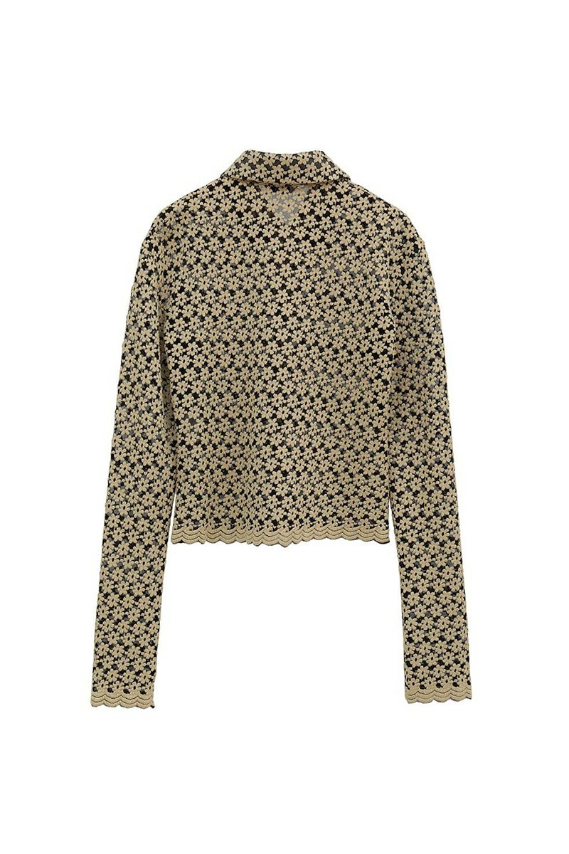 CLANE(クラネ) 3D FLOWER LACE SHIRT 3Dフラワーレースシャツ 19105-1232