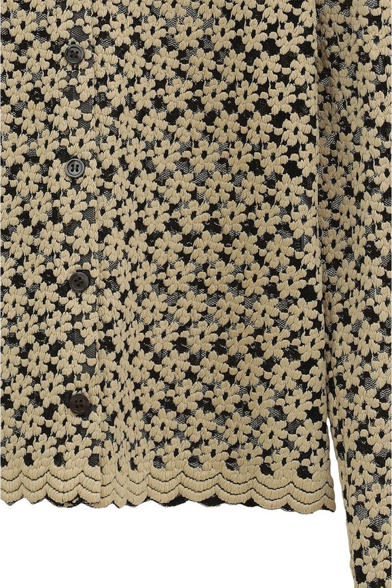 CLANE(クラネ) 3D FLOWER LACE SHIRT 3Dフラワーレースシャツ 19105-1232