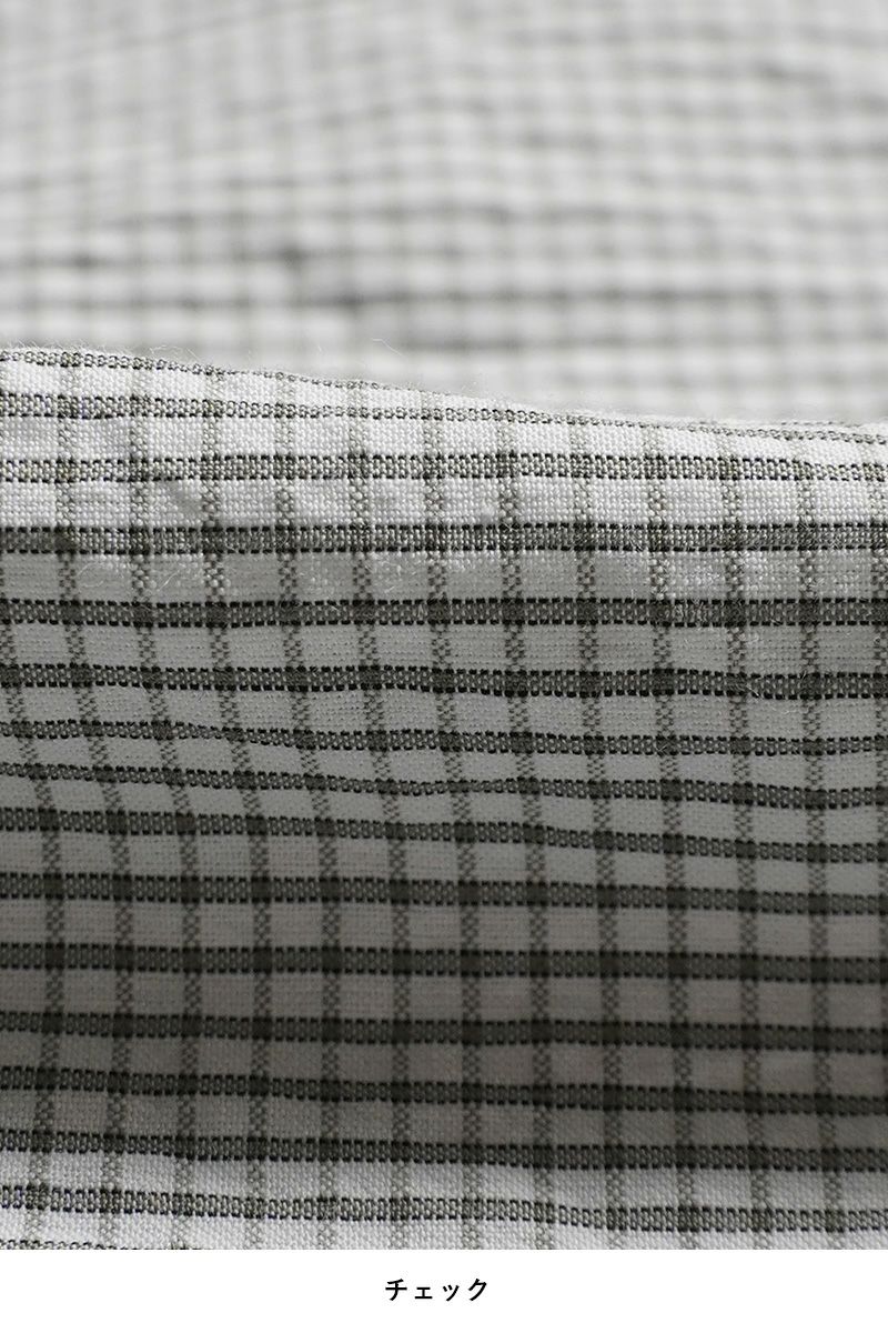 homspun(ホームスパン)  ハイカウントクロス丸襟プルオーバーブラウス 5749