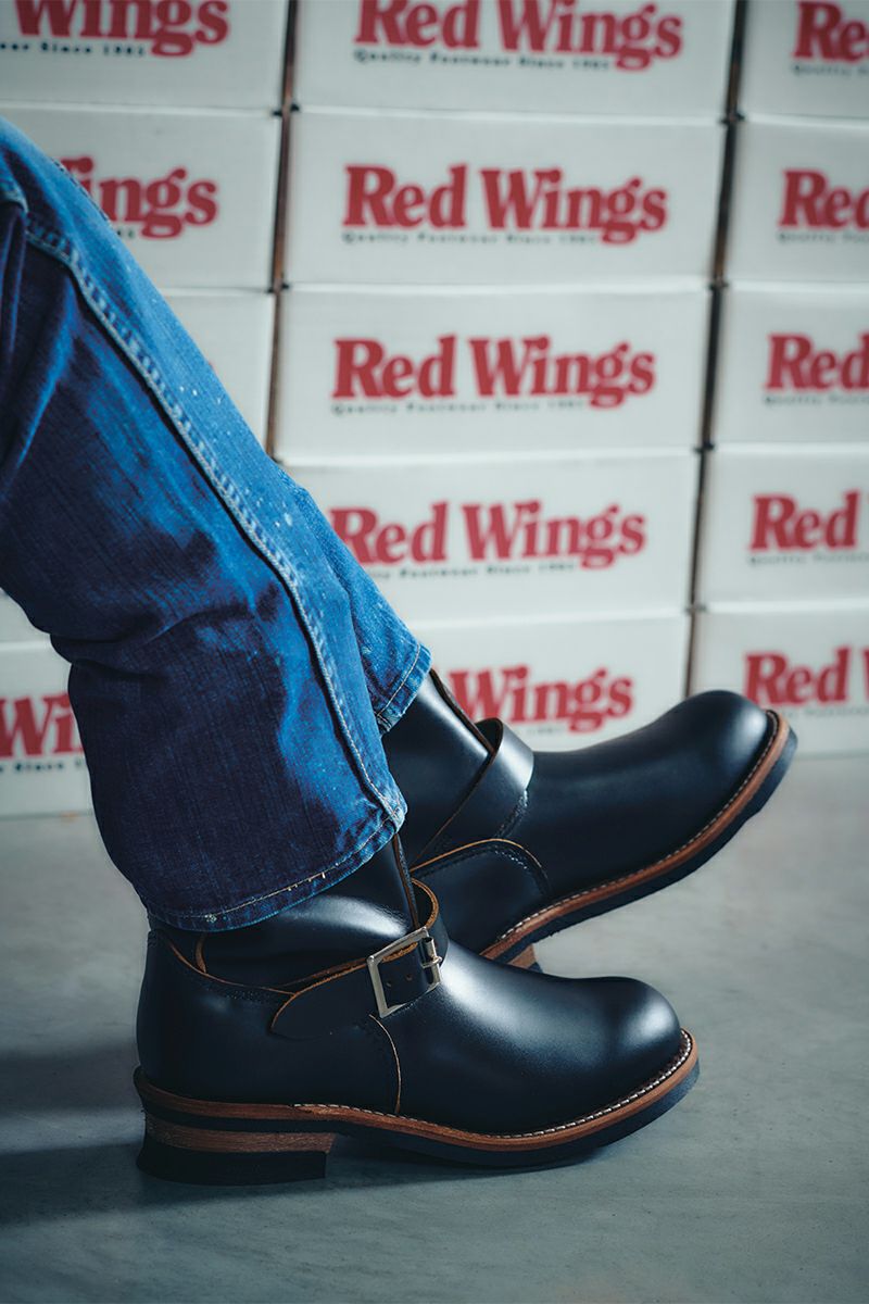 1990s Red Wing 2268 Engineer Boots 9 1⁄2 D !! ⁄ PT91 茶芯？